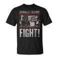 Donald Trump Fist Pump We Fight American Flag Trump 2024 T-Shirt