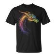Dragón Dibujo Colorido Animales Obras De Arte Camiseta unisex