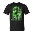 Drapeau Américain De Sensibilisation Aux Maladies Mitochondriales Tournesol T-Shirt
