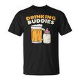 Drinkin Buddies Baby Bottle Son And Dad Matching Fathers Day T-Shirt