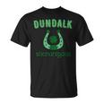 Dundalk Shenanigans St Patrick's Day Lucky Horseshoe Clover T-Shirt