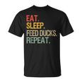 Eat Sleep Feed Ducks Repeat Duck Breeders Vintage Tank Top T-Shirt