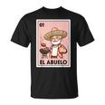 El Abuelo Grilling Grandpa Mexican Bingo Card T-Shirt