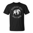 Elephant Animal Chiang Mai Thai Flag Bangkok Thailand T-Shirt