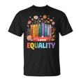 Equal Rights LGBTQ Book Flower Equality Peace Love Kindness T-Shirt