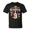 Es Mi Rosquilla De 3 Años Feliz Niña De 3 Años Camiseta unisex