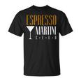 Espresso Martini Club Coffee Cocktail Cafe Coffee Bar Team T-Shirt