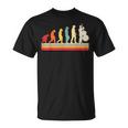 Evolución Del Hombre Contrabajo Música Retrointage Bajista Camiseta unisex
