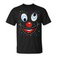 Fancy Dress Clown Face Outfit Clown Costume Carnival T-Shirt