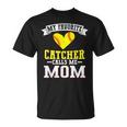 My Favorite Catcher Calls Me Mom Softball Catcher Mom T-Shirt