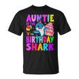 Aunt Of The Shark Birthday Auntie Matching Family T-Shirt