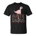 Bae For Auntie Saurus Cute Aunty Dinosaur Aunt Camiseta unisex