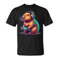 Capybara Gamerideo Games Lovers Capybara T-Shirt