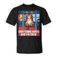 Cat Gym Meme Everything Hurts Gym Hilarious Cat Gym Camiseta unisex