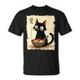 Cat Ramen Graphic Japanese Kawaii Anime Cat T-Shirt