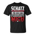 Couple Saying Schatz Du Hast Ja Bereits Mich T-Shirt