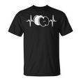 Heartbeat Ekg Apple Fruit Apple T-Shirt