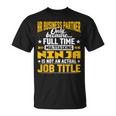 Hr Business Partner Job Title Camiseta unisex