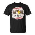 Mothers Ball Mom Of Both Baseball Softball Leopard T-Shirt