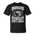 Grandpa And Grandson Angel Partner Fishing Partner Father's Day T-Shirt