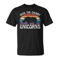 Guardar Los Unicornios Gorditosintage Rinoceronte Derechos Animales Divertido Camiseta unisex