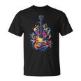 Guitar Player Watercolour Splash Guitar T-Shirt