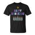 Happy Hanukkah Distressed Hanukkah T-Shirt