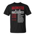 Hausmeister Hourly Wage Haustechnik Janitory T-Shirt