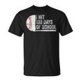 I Hit 100 Days Of School Baseball 100Th Day Of School Boys T-Shirt