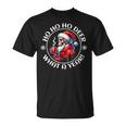 Ho Ho Ho Deer What A Year Skeleton Drink Coffee Christmas T-Shirt
