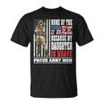 Home Of The Free My Daughter Is Brave Proud Army Mom T-Shirt