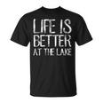 Humoristique Life Is Better At The Lake Manche Longue T-Shirt