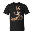 Hund Isst Pizza Afrikanischer Wildhund T-Shirt