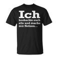 Ich Beobachte Euch Alle Und Mache Mir Notes Observer T-Shirt