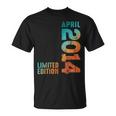 Impresionante Edición Limitada Abril 2014 Retro 2014Intage 2014 Camiseta unisex
