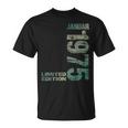 January 1975 Man Woman 50Th Birthday Limited Edition T-Shirt