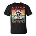 Just a Mom Raccoon Lover Unisex T-Shirt - Fun Parent Tee