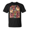 Just A Girl Who Loves Guinea Pigs Guinea Pig Girl Mom Women T-Shirt