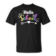 Kids Hello School Heart Arrow Back To School Student Teacher T-Shirt