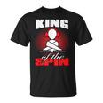 King Of The Spin Edm Dj Music Lover Camiseta unisex