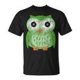 Large Green Owl For Any Owl Fan Vintage Owls T-Shirt