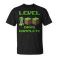 Level 100 Days Complete Gaming Pixel 100Th Days Of School T-Shirt