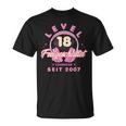 Level 18 Years Girl's Woman Birthday Gamer Girl 2007 T-Shirt