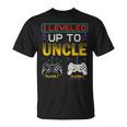 I Leveled Up To Uncle 2023 Nueva Familia Promocionada A Jugador Camiseta unisex