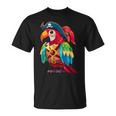 Loro Pirata Divertido Loroestido Como Pirata Camiseta unisex