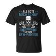 Lorry Driver Truck God Created Good Truck Driver Trucker T-Shirt