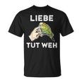 Lustiges Wellensittich Liebe Tut Weh T-Shirt