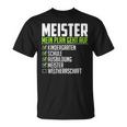 Meister Saying World Therrschaft Graduation Meister T-Shirt