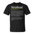 Metalhead Dictionary Definition For Fans Of Heavy Metal T-Shirt