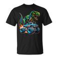 Monster Truck Boy Dinosaur Birthday Party Monster Truck T-Shirt